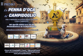 Roma, sulle ali della memoria, dona “La Penna d’Oca del Campidoglio” agli amici degli animali di ieri e di oggi