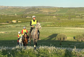 Bisoffi sul traguardo a Monpazier